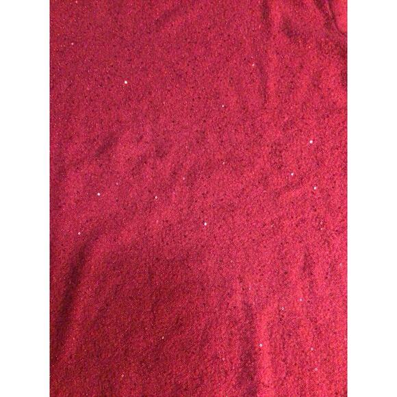 Liz Claiborne Sequin Red Sweater Size 0X - Picture 3 of 10